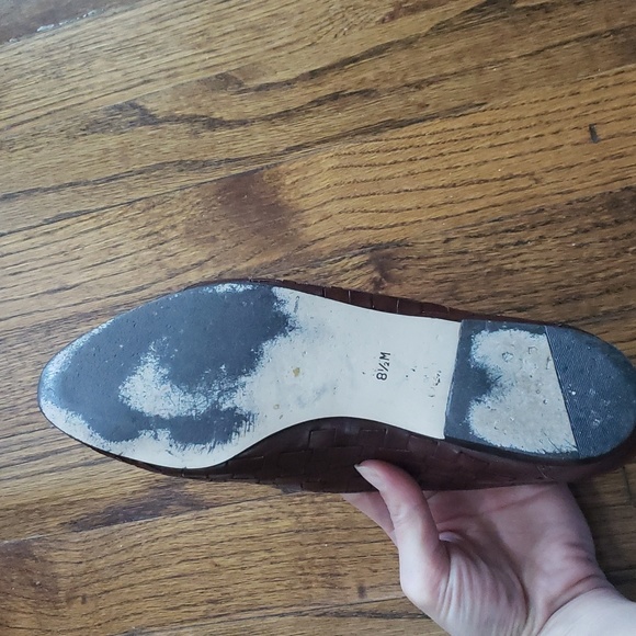 Brown crochet leather flat Enzo Angiolini - Picture 2 of 2